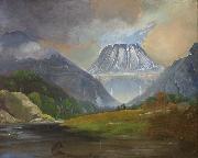 Peder Balke Gaustatoppen oil painting artist